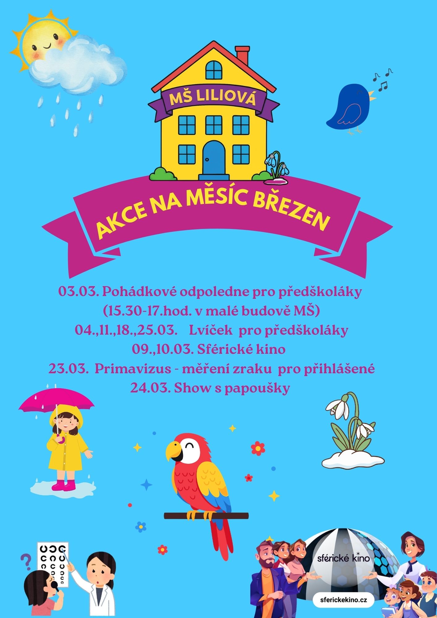 Akce na měsíc březen